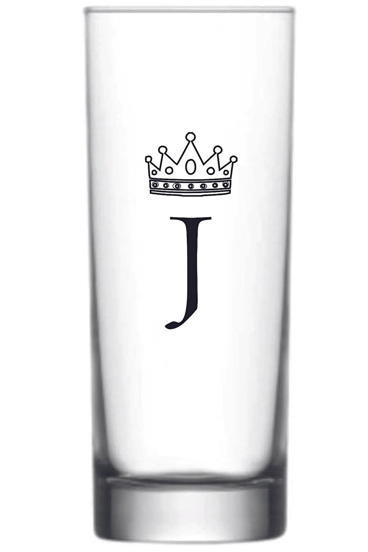 Tek J Harfli Baskılı Votka Bardağı Vodka