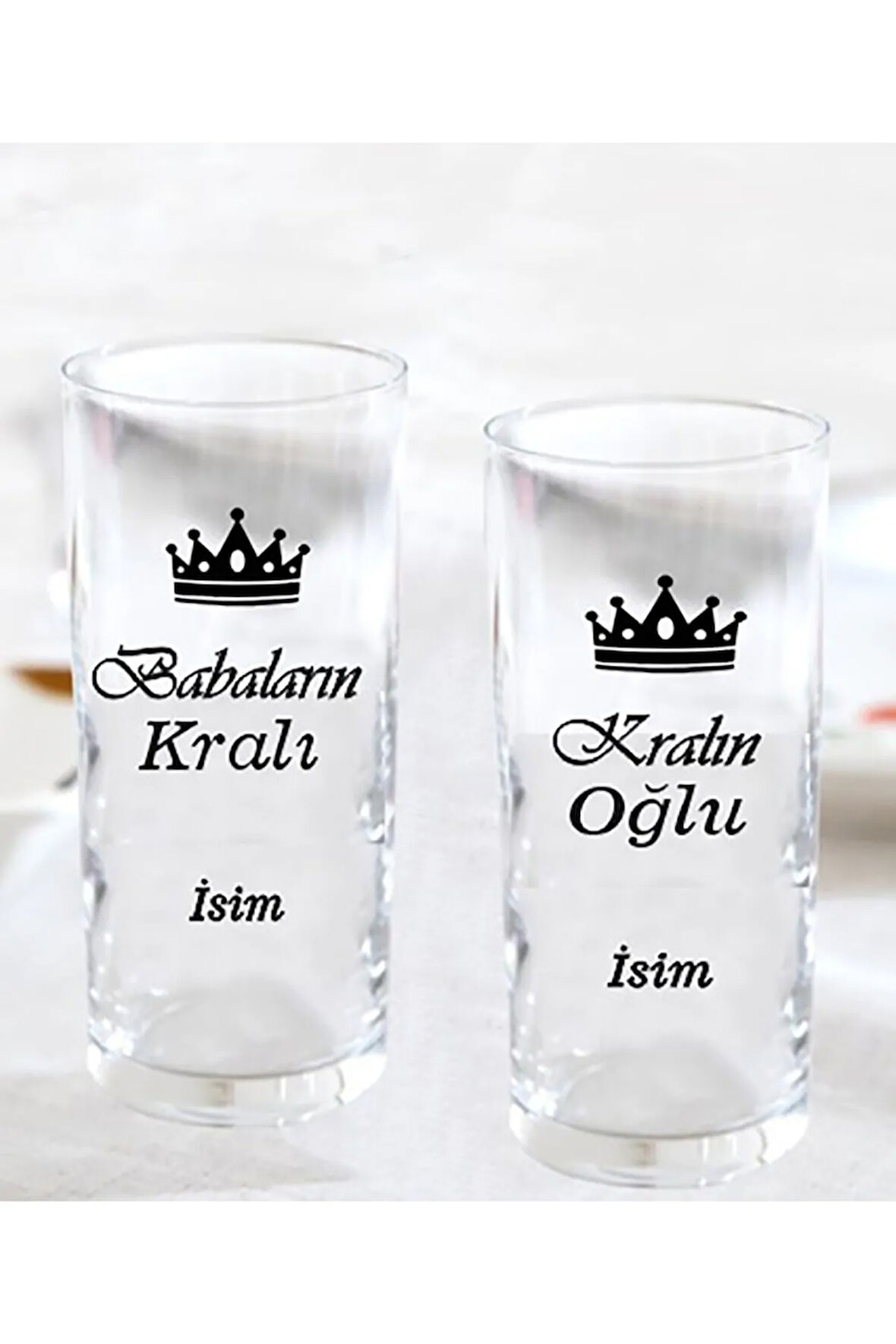 Babaların Kralı Kralın Oğlu 2 Li Babalara Özel Babalar Günü Rakı Bardağı