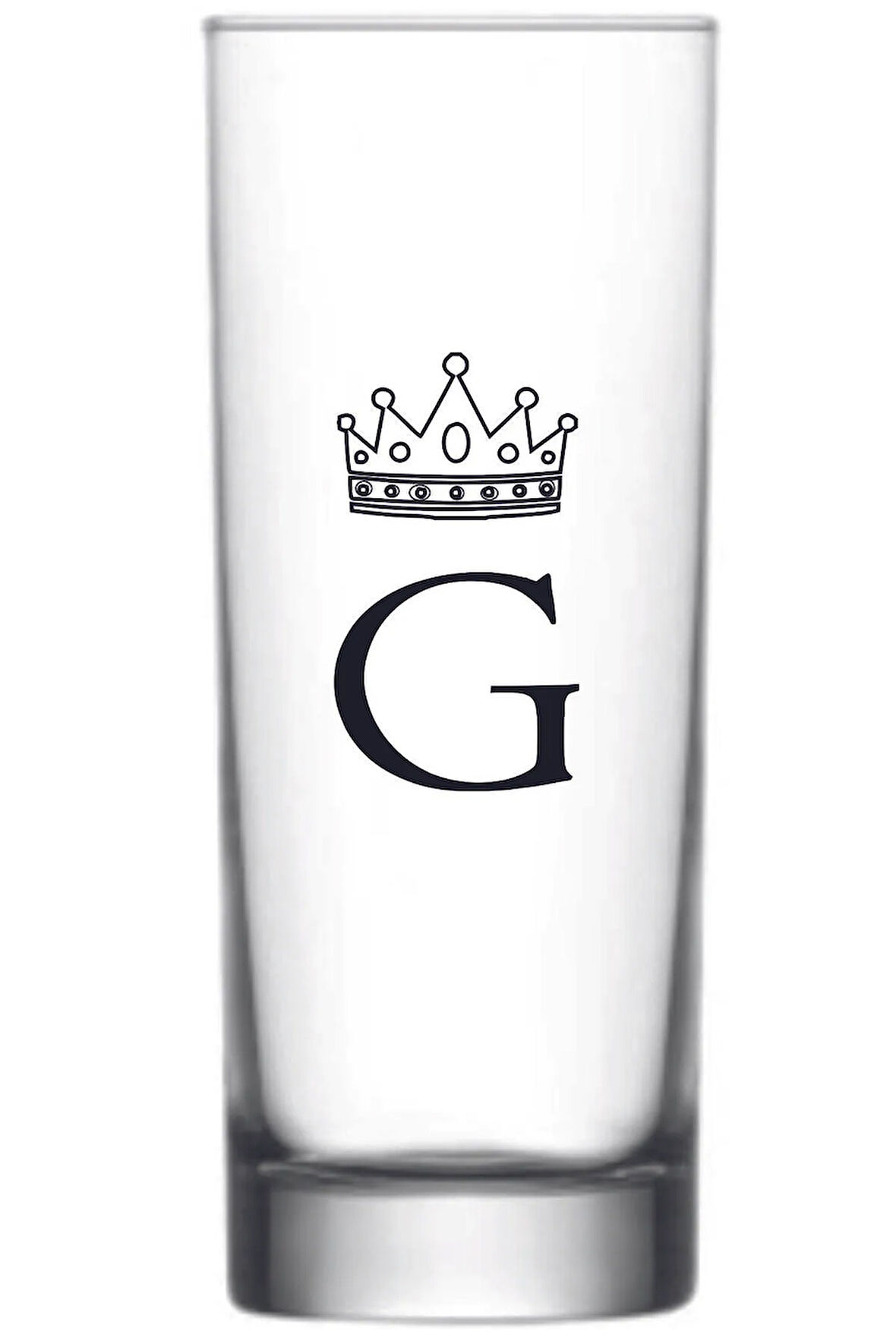 Tek G Harfli Baskılı Votka Bardağı Vodka