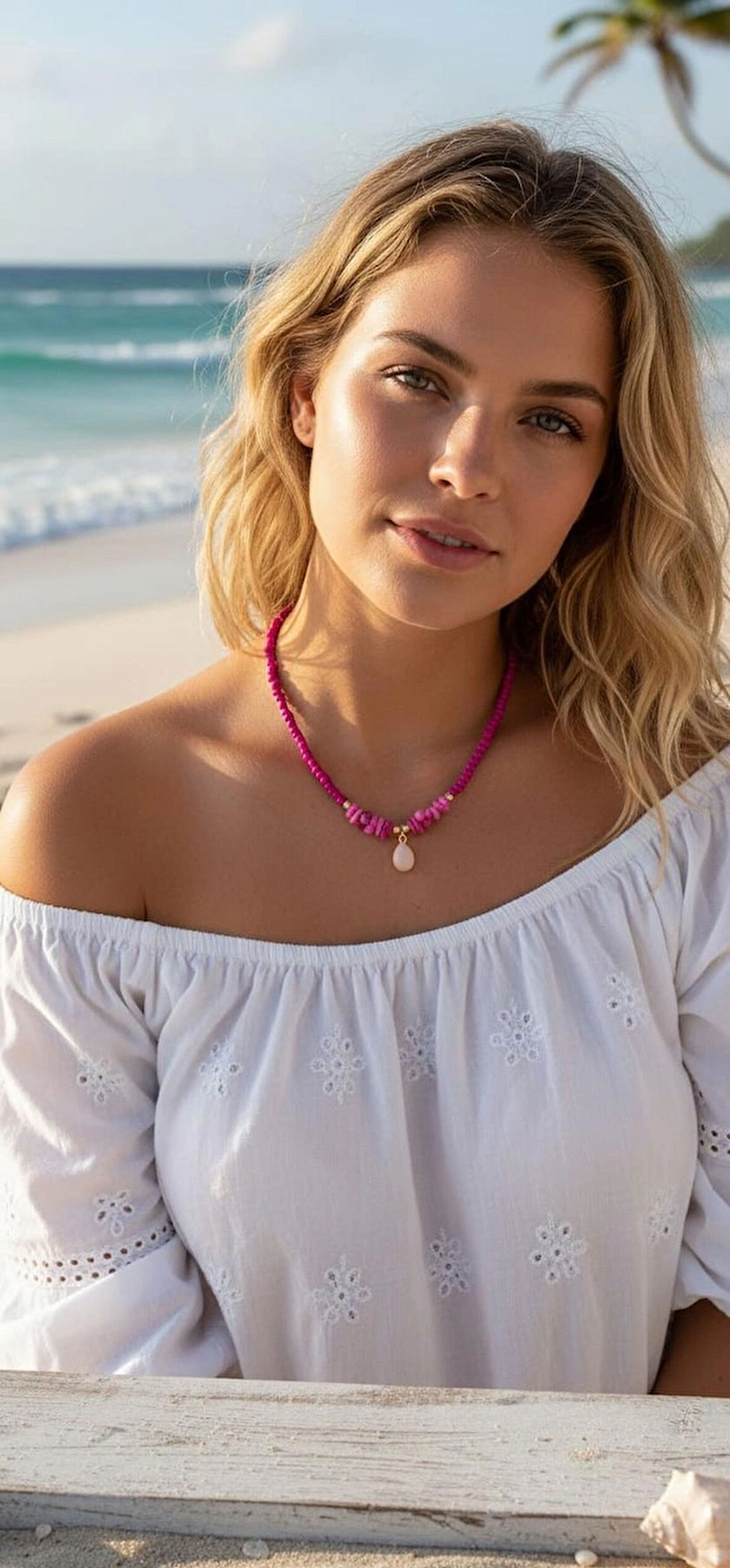 ESU BOHEM PEMBE KOLYE