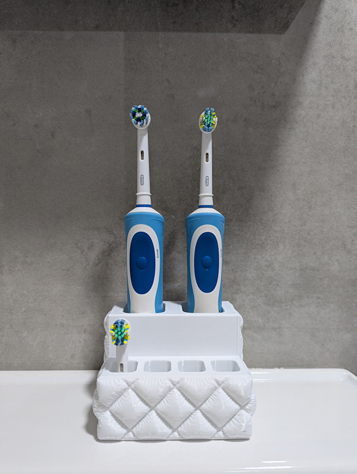 Just3dprintings Oral-B Diş Fırçası ve Başlık Tutucu