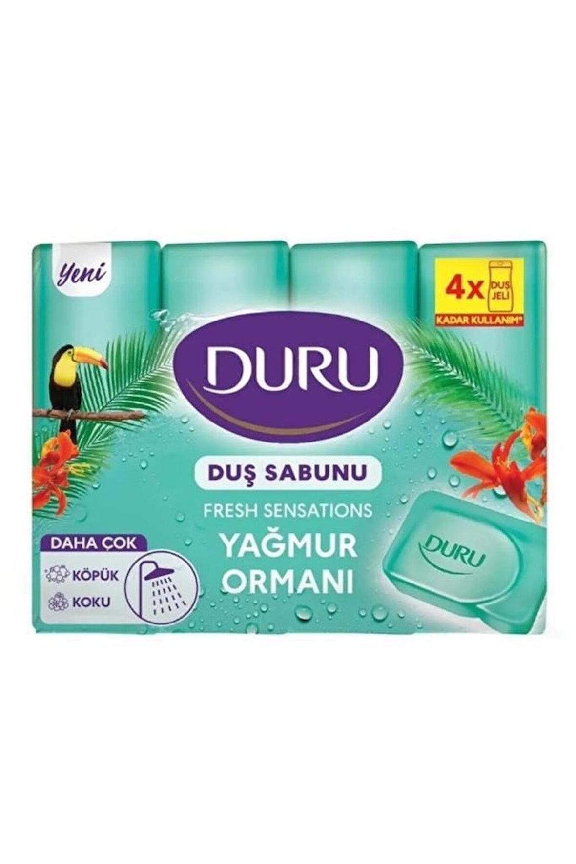 Duru Fresh Sensations Yağmur Ormanı Duş Sabunu 4x150 g