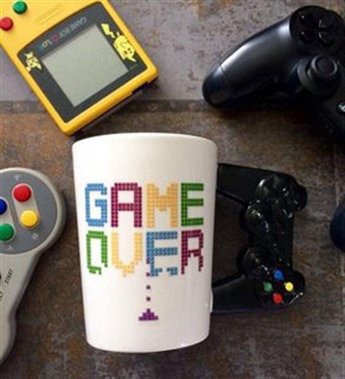 Game Over Kupa Bardak Game Over Joystick Mug