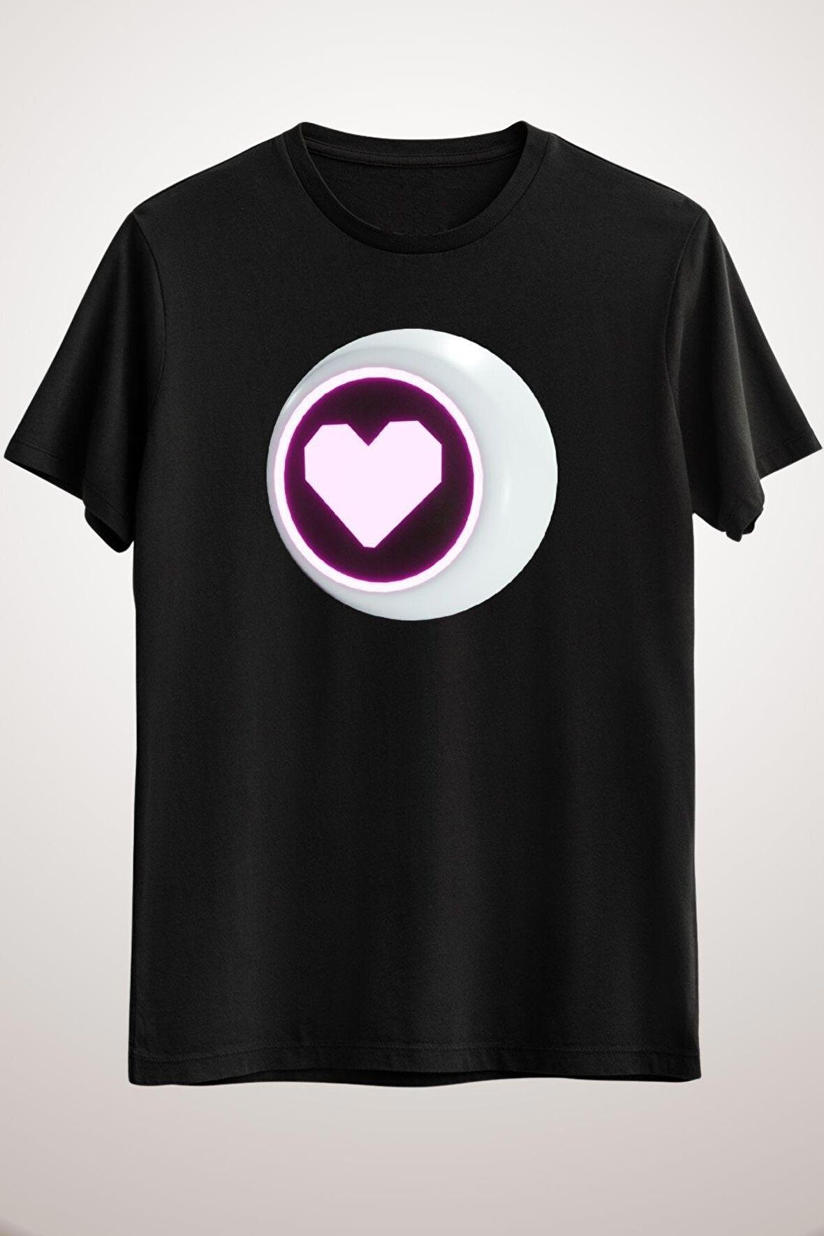 Erkek Siyah Angel Heart Large