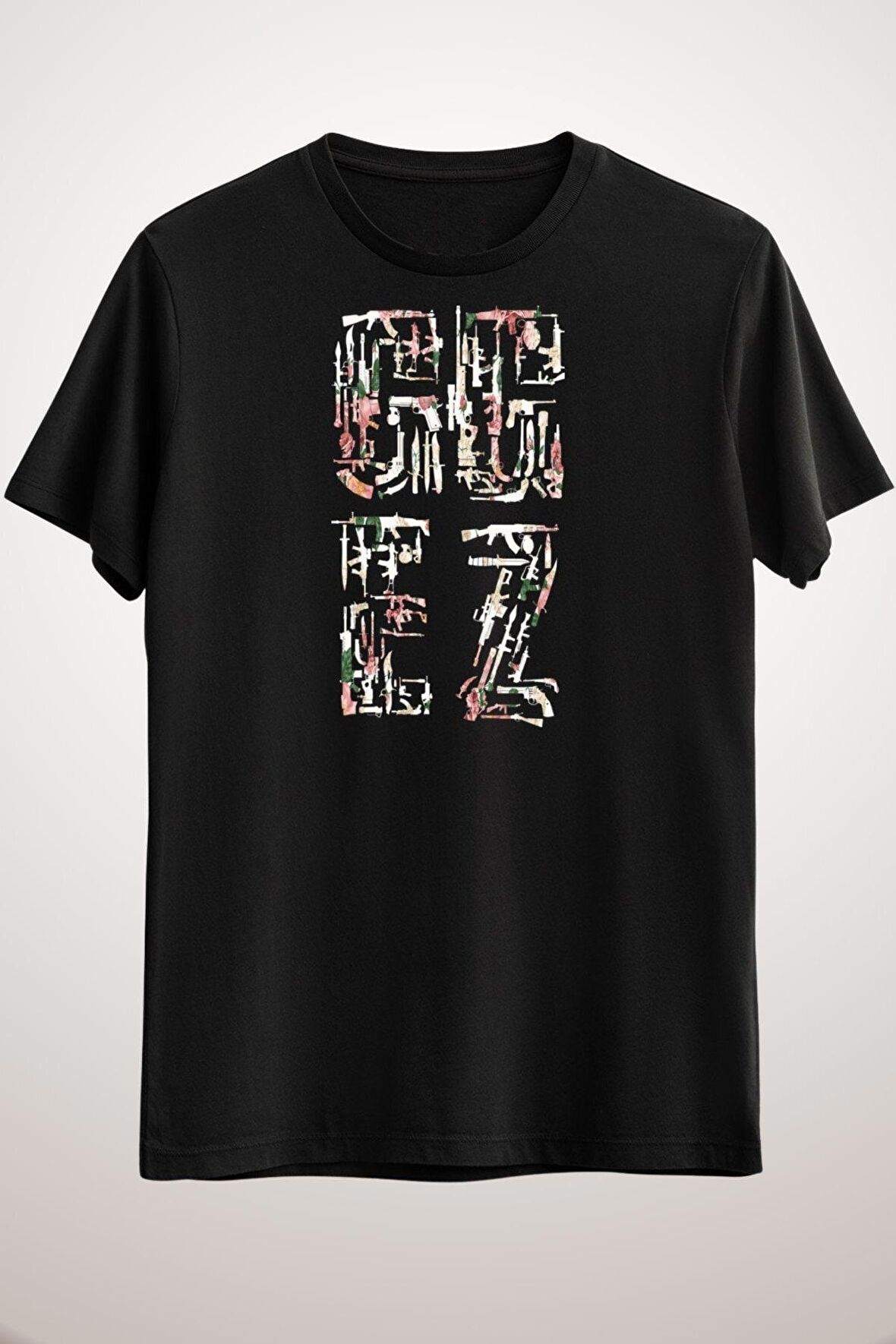 Erkek Siyah Gg Ez Floral