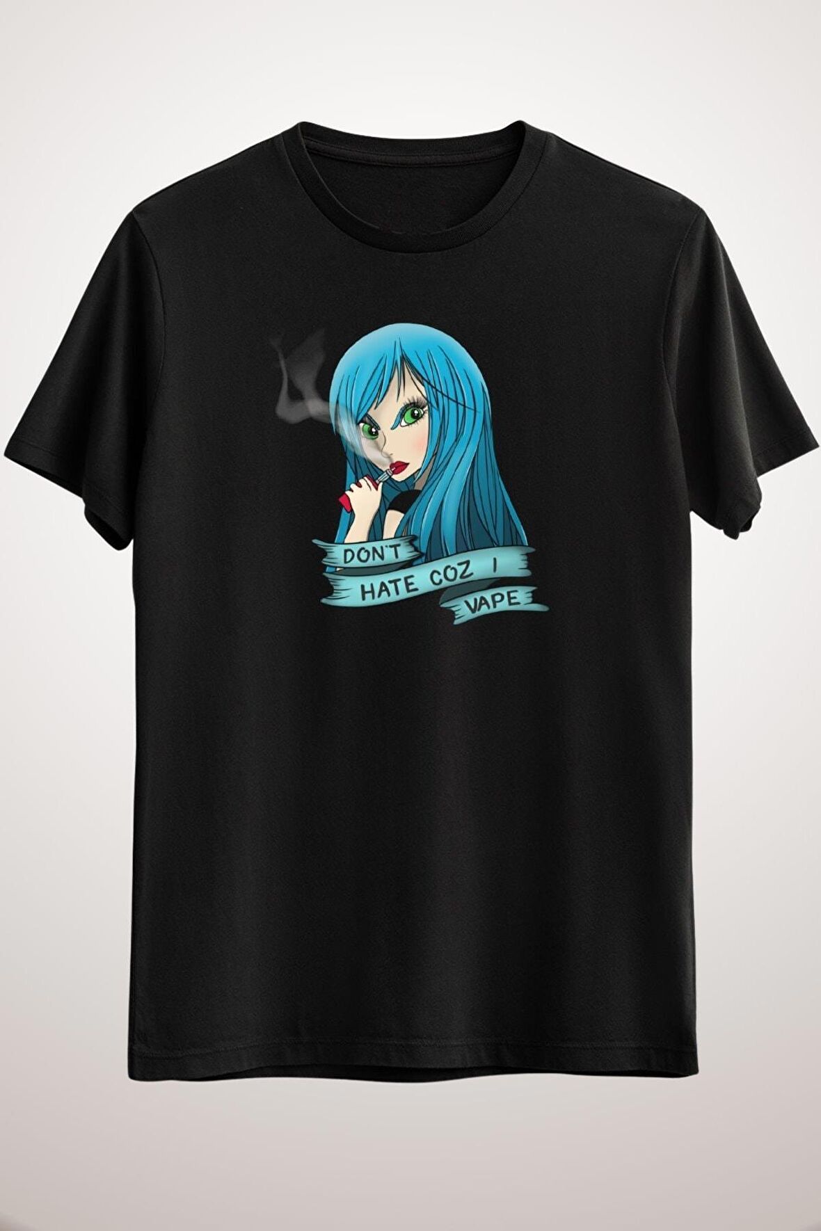 Erkek Siyah Don't Hate Coz I Vape