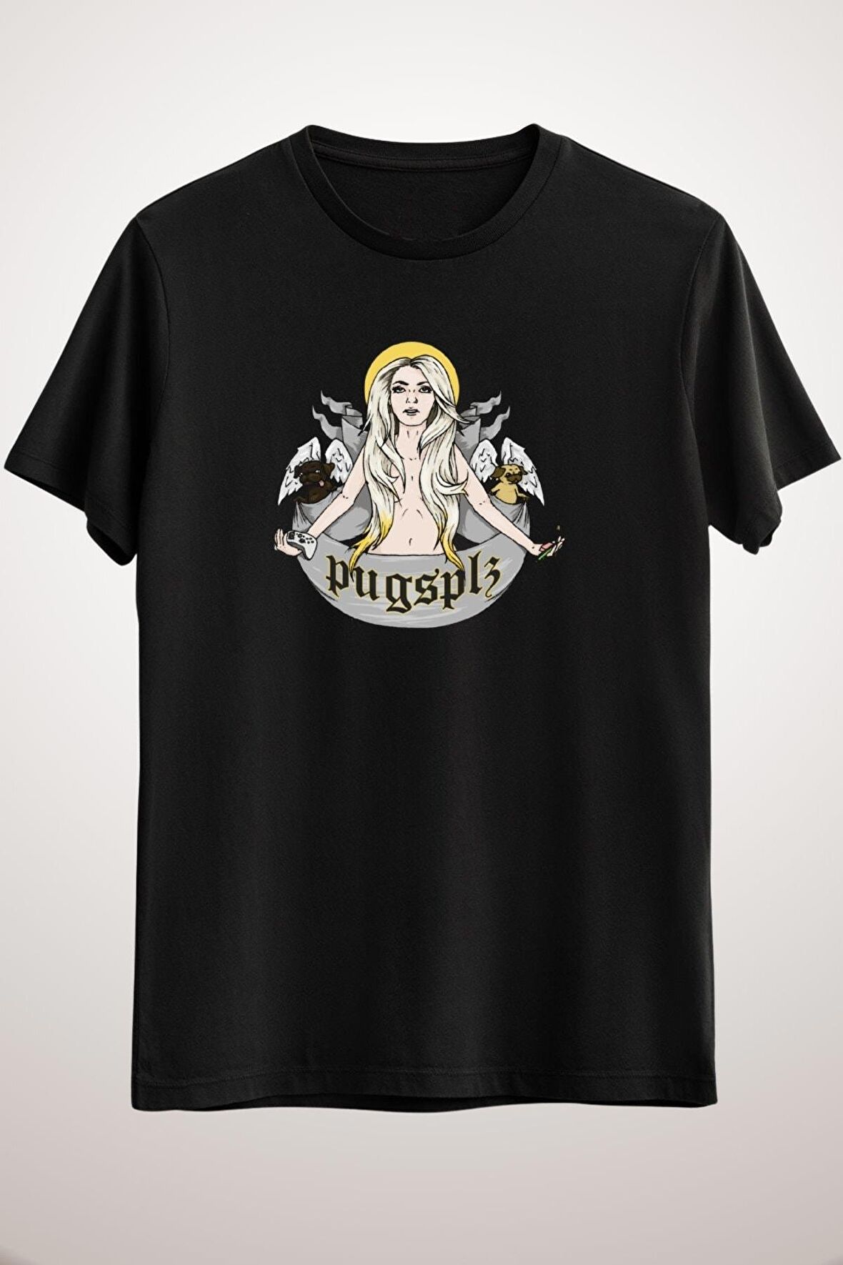 Erkek Siyah Pugsplz Logo