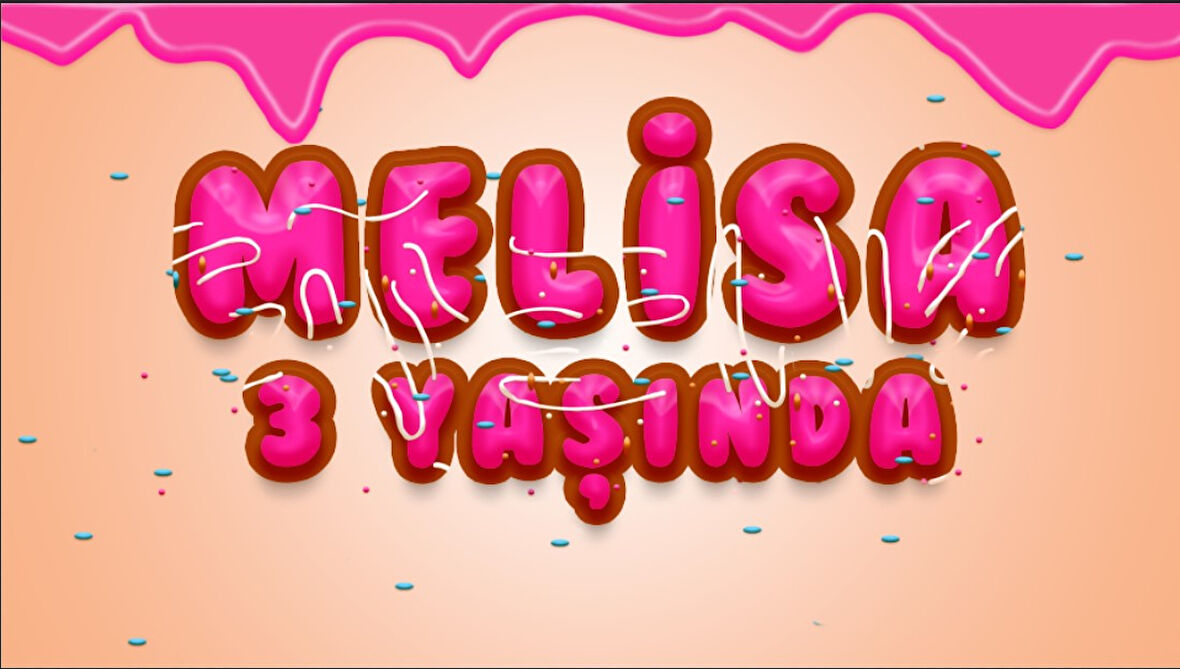 Donut Temalı Doğum Günü Afişi - 70x100 Cm