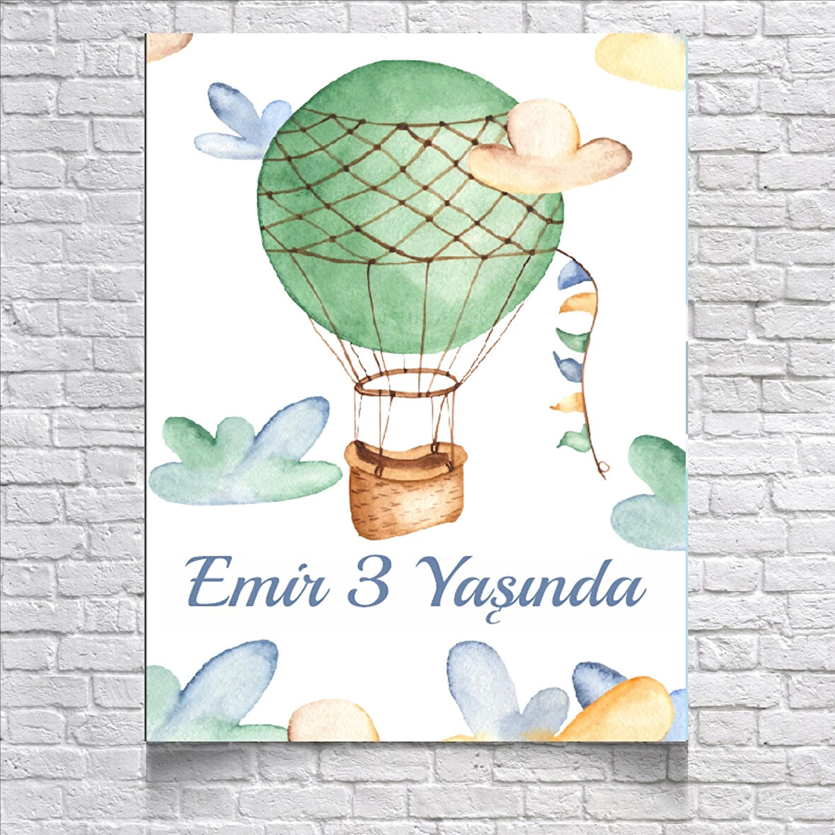 Balon Temalı Doğum Günü Afişi 70X100 cm