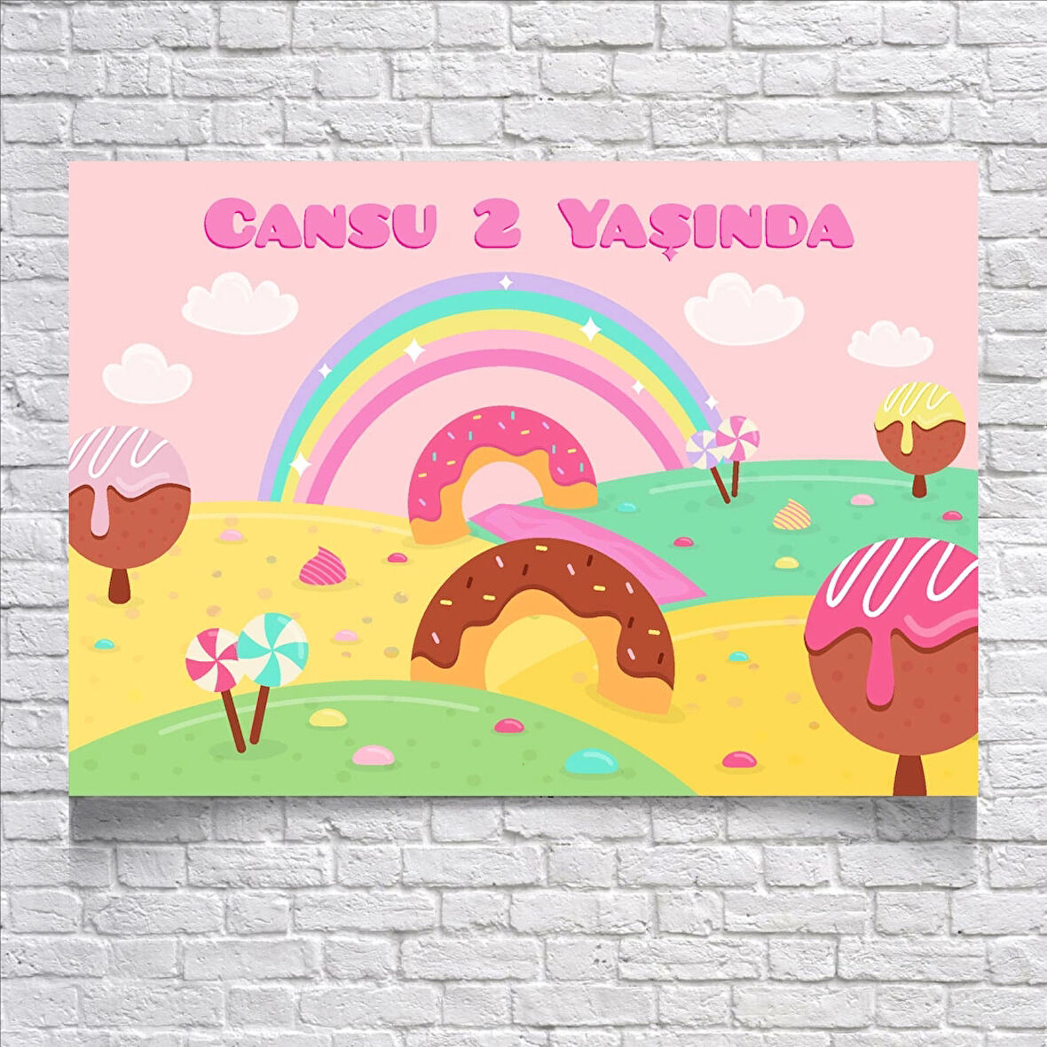 Pastane Temalı Doğum Günü Afişi 50X70 cm