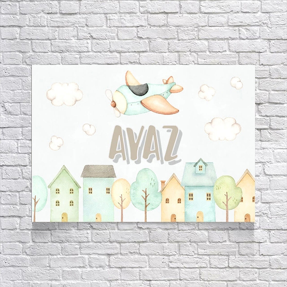 Uçak Temalı Doğum Günü Afişi 70x100 Cm