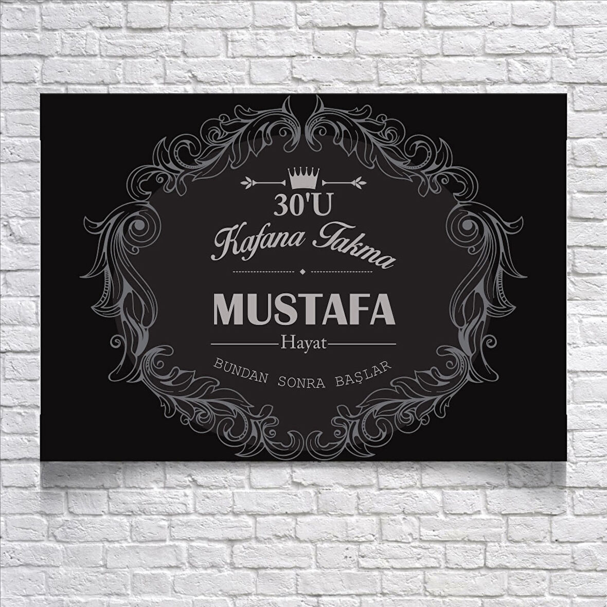 30 Yaş Temalı Doğum Günü Afişi 70X100 cm