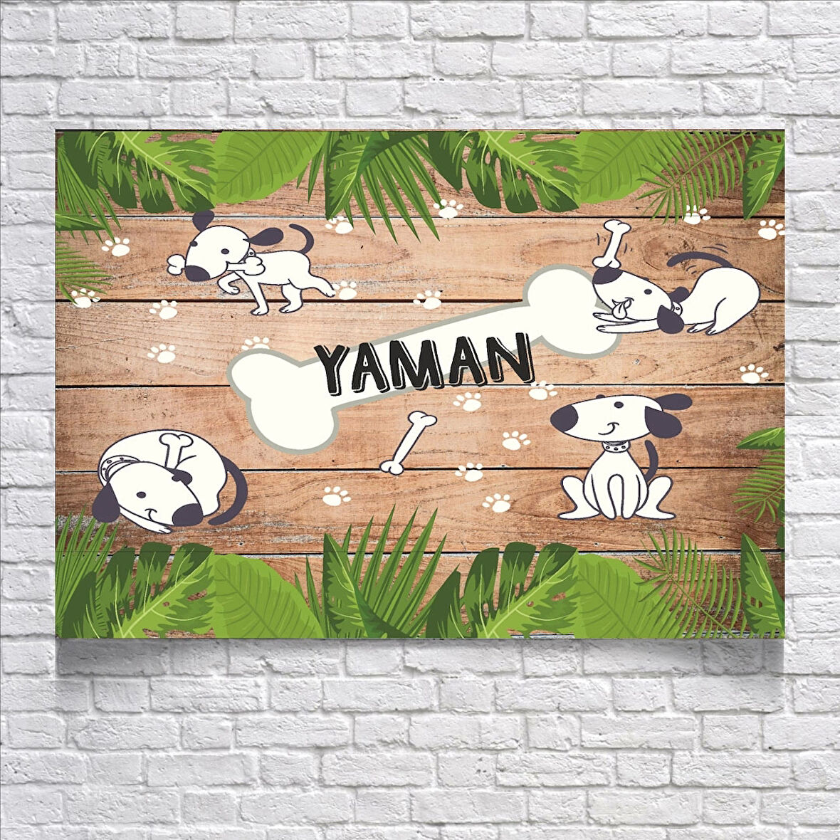 Sevimli Köpek Temalı Doğum Günü Afişi 35X50 cm