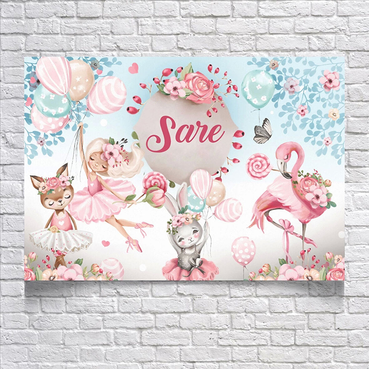 Sevimli BalerinlerTeması Doğum Günü Afişi 35X50 cm