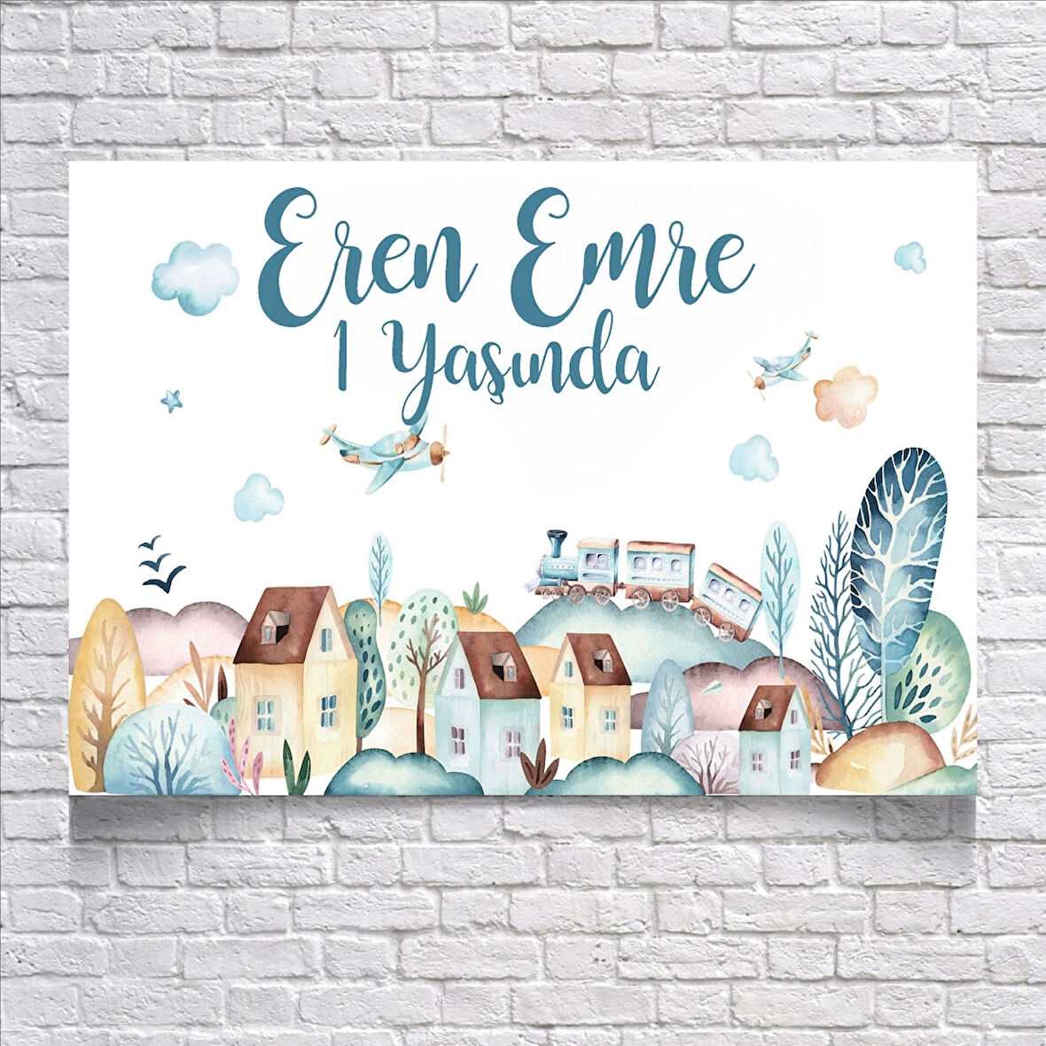 Manzara Temalı Doğum Günü Afişi 100X150 cm