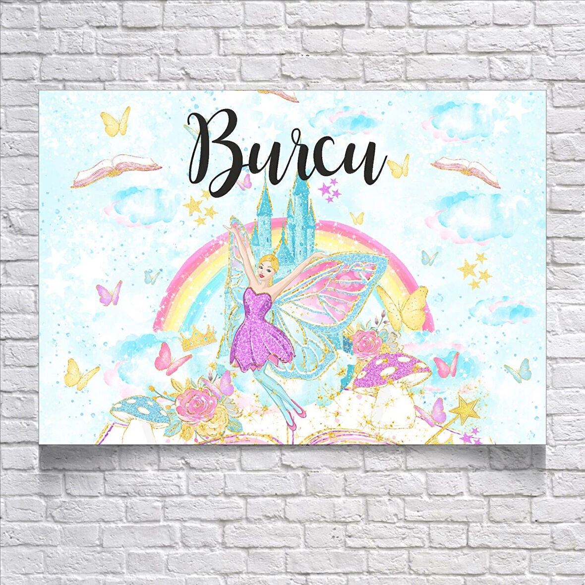 Peri Temalı Doğum Günü Afişi 70X100 cm