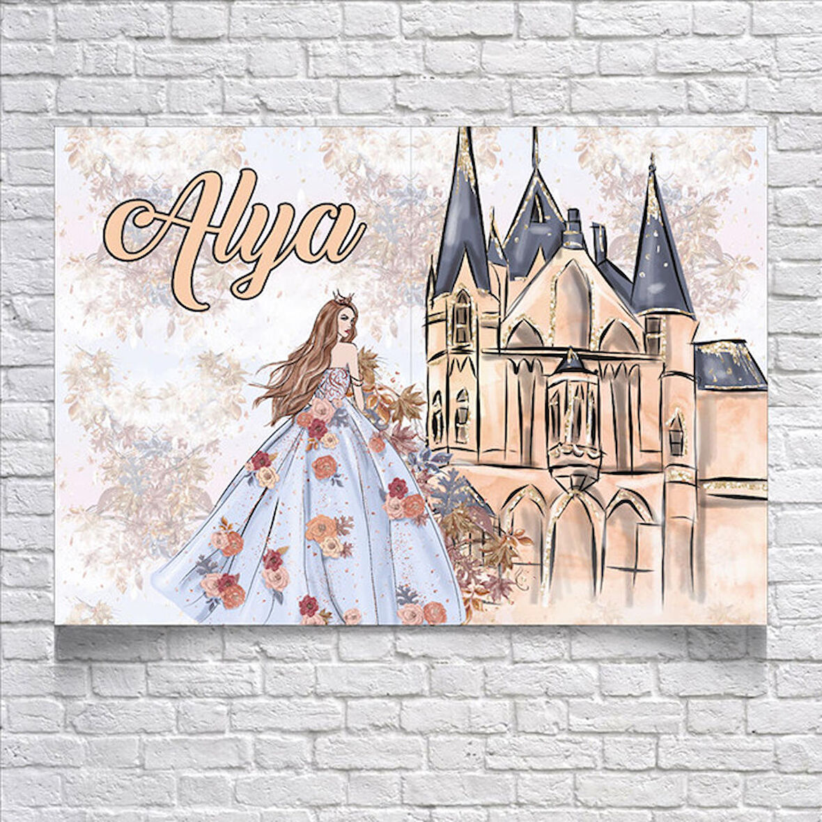 Prenses Temalı Doğum Günü Afişi 70 x 100
