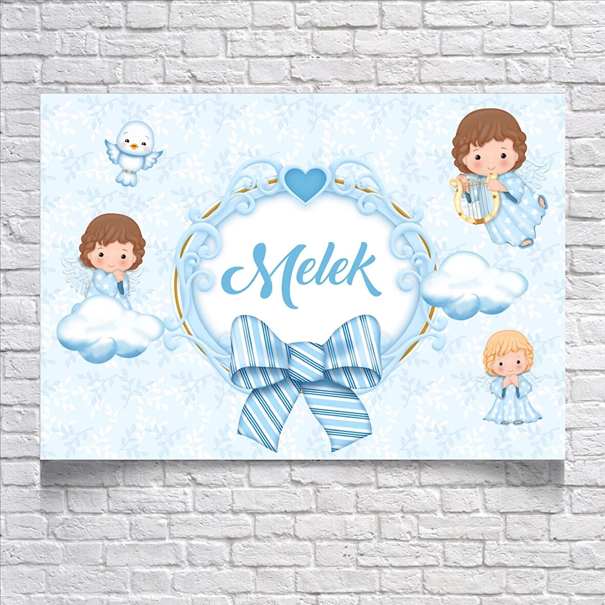 Melek Temalı Doğum Günü Afişi 50X70 cm