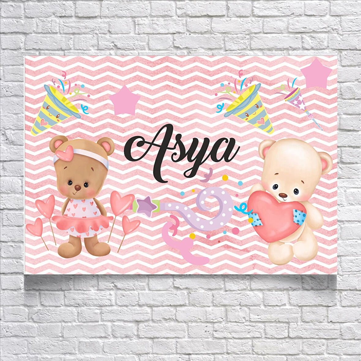 Oyuncak Ayıcık Temalı DoğumGünü Afişi 70X100 cm