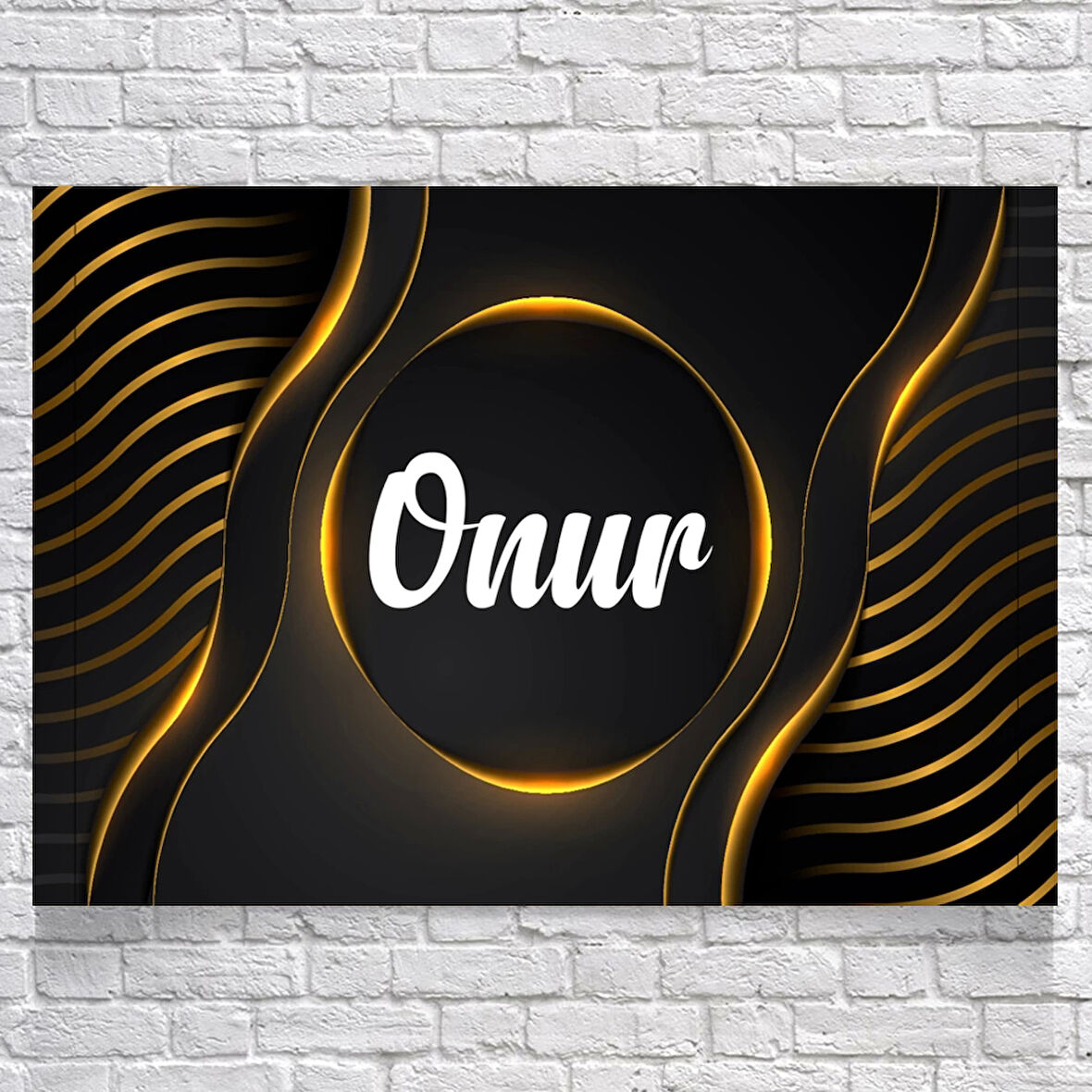 Gold Temalı Doğum Günü Afişi 100X150 cm