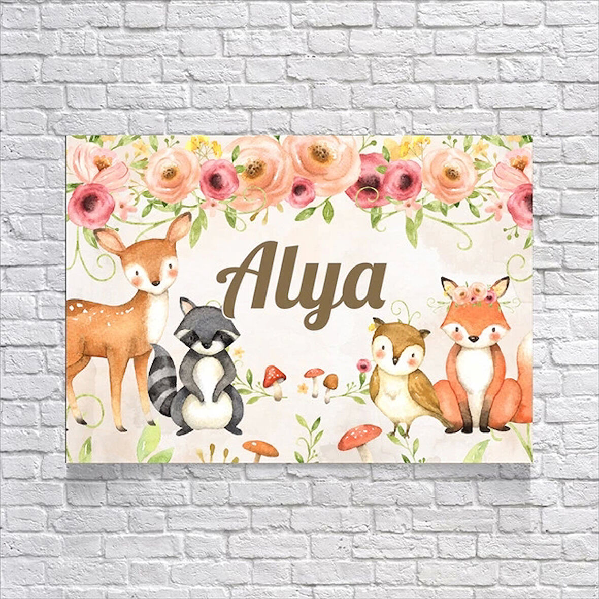 Güzel Orman Temalı Doğum Günü Afişi 70x100 Cm