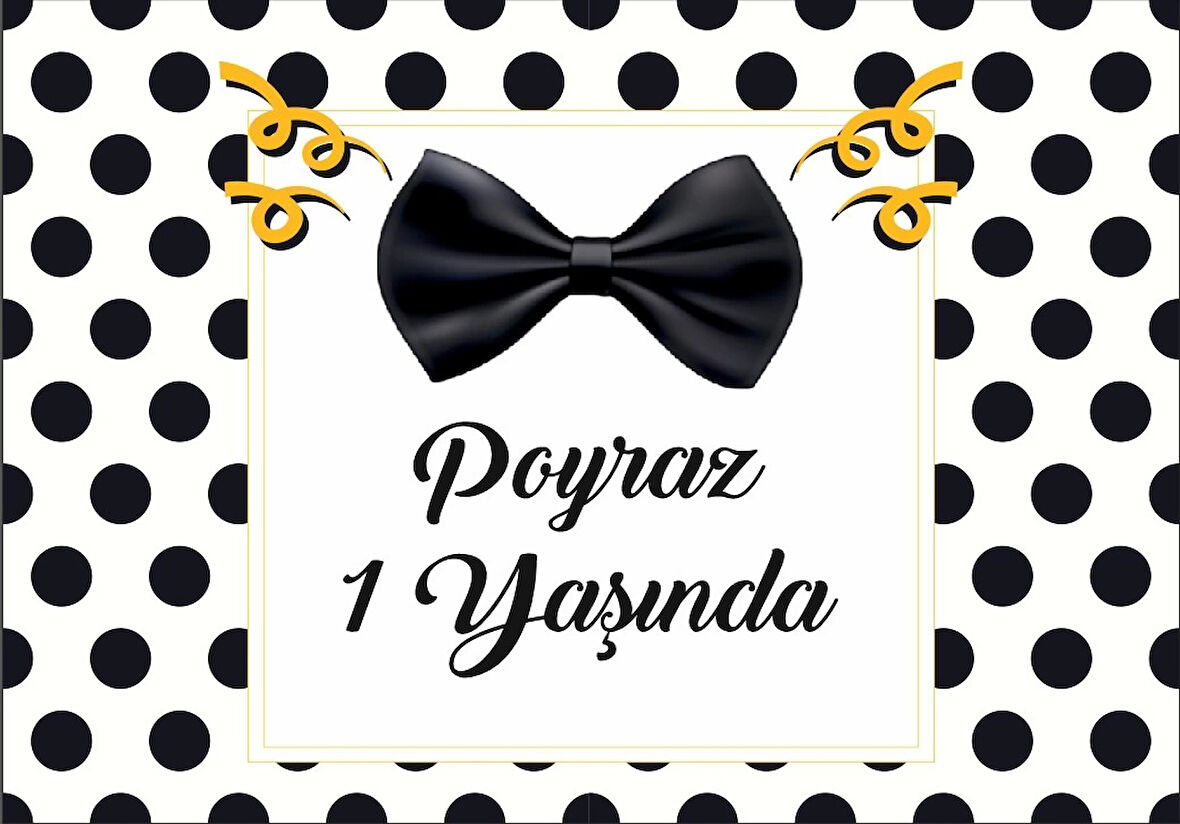 Papyon Temalı Doğum Günü Afişi 50X70 cm