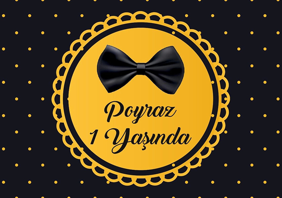 Papyon Temalı Doğum Günü Afişi 50X70 cm