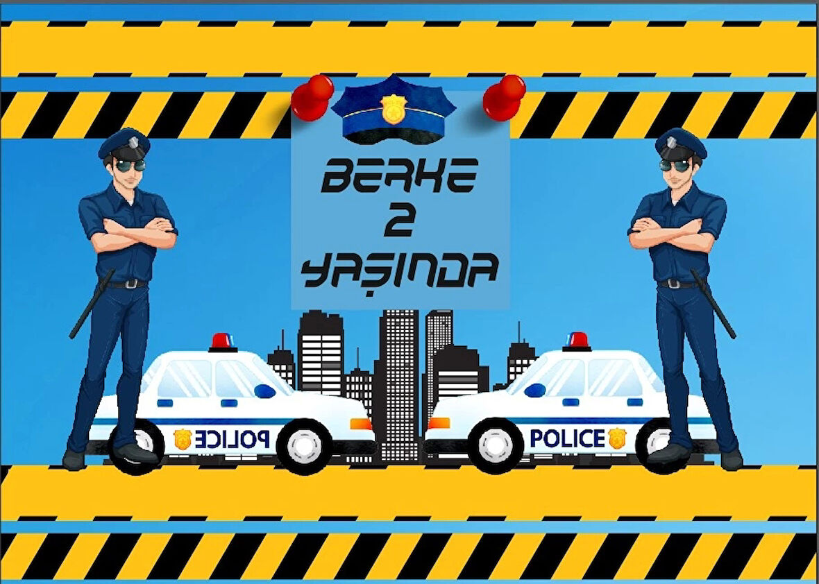 Mor Çiçek Temalı Doğum Günü Afişi 70X100 cm