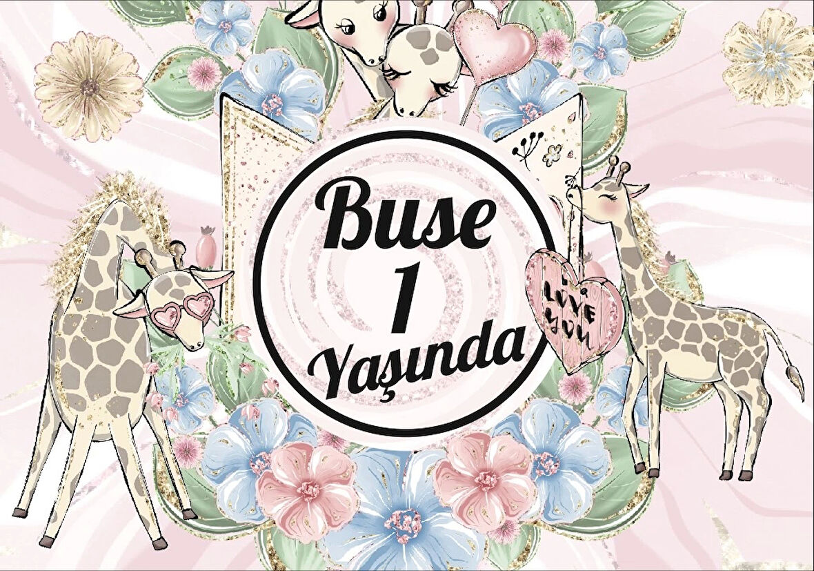 Kedi Teamlı Doğum Günü Afişi 50X70 cm