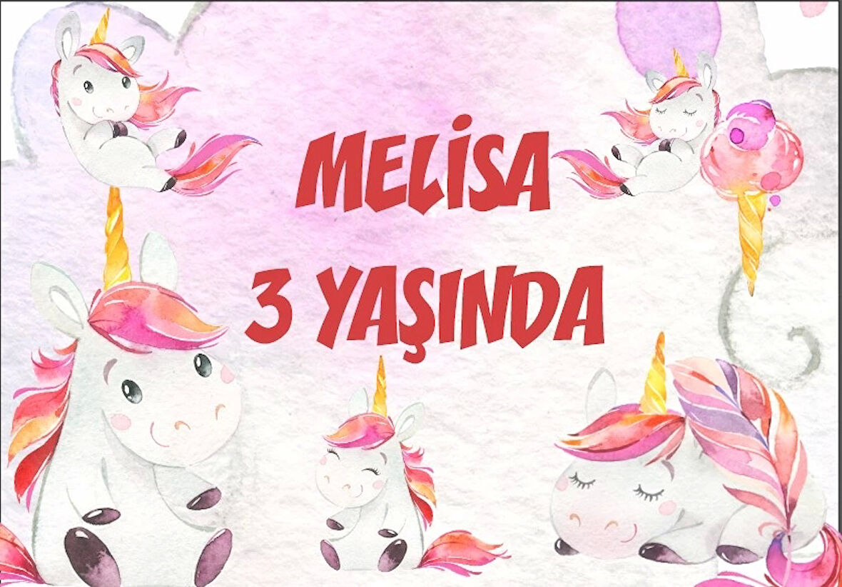 Ayıcık Temalı Doğum Günü Afişi 70X100 cm