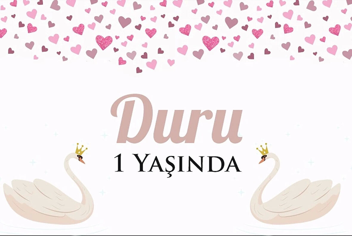 Papatya Temalı Doğum Günü Afişi 50X70 cm