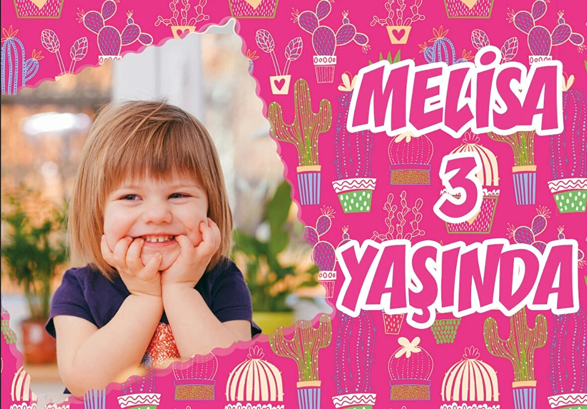 Kedi Teamlı Doğum Günü Afişi 35X50 cm