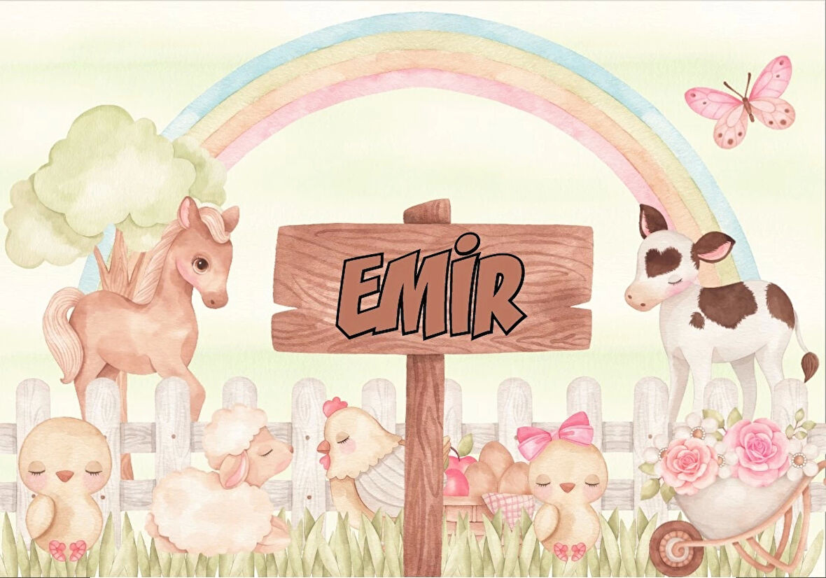 Alice Harikalar Diyarından Doğum Günü Afişi 100X150 cm