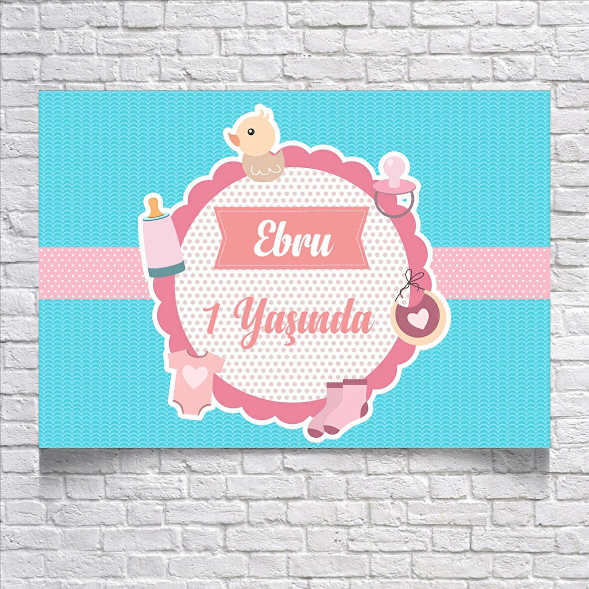 BEBEK TEMALI DOĞUM GÜNÜ AFİŞİ 70X100 cm