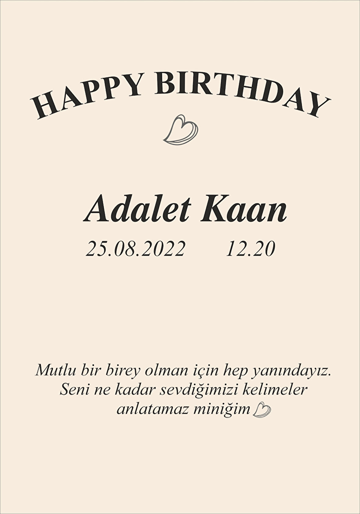 Kuş ve Orman Temalı Doğum Günü Afişi 35X50 cm