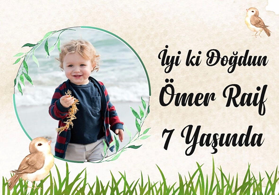 Klasik Temalı Doğum Günü Afişi 50X70 cm