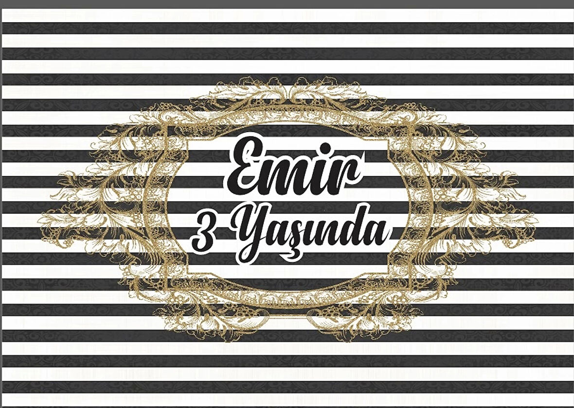 Küçük Unicorn Temalı Doğum Günü Afişi 70X100 cm