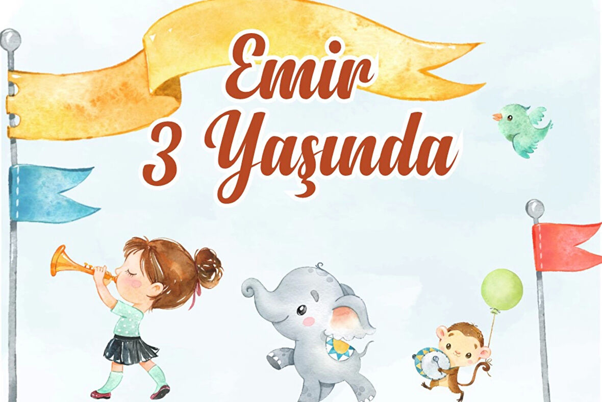 İtfaiye Temalı Doğum Günü Afişi -1 50X70 cm