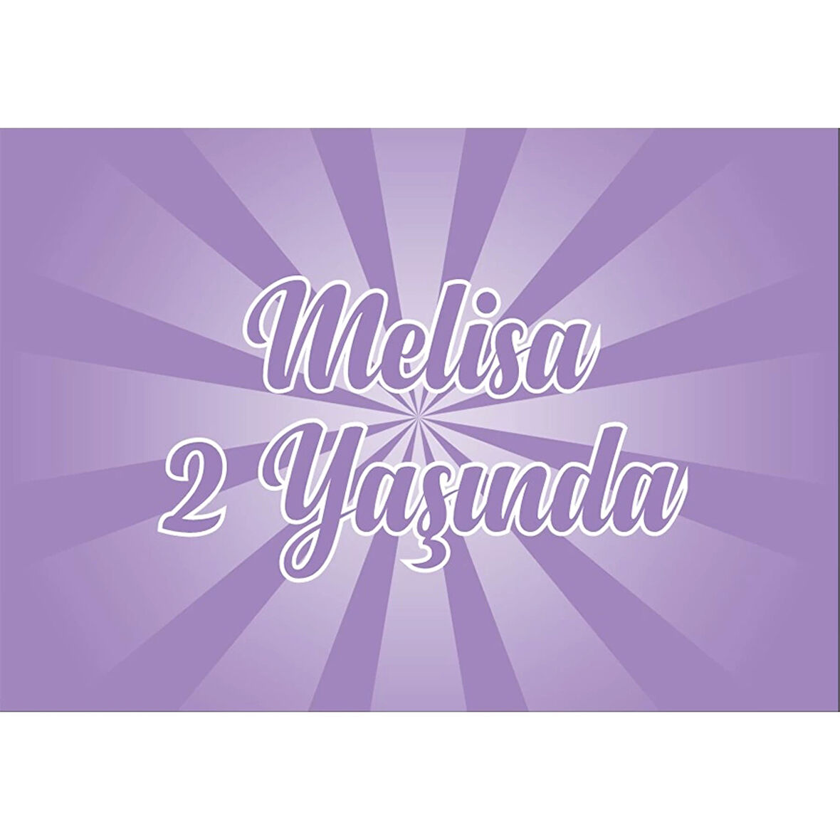 Turkuaz Doğum Günü Afişi 100X150 cm