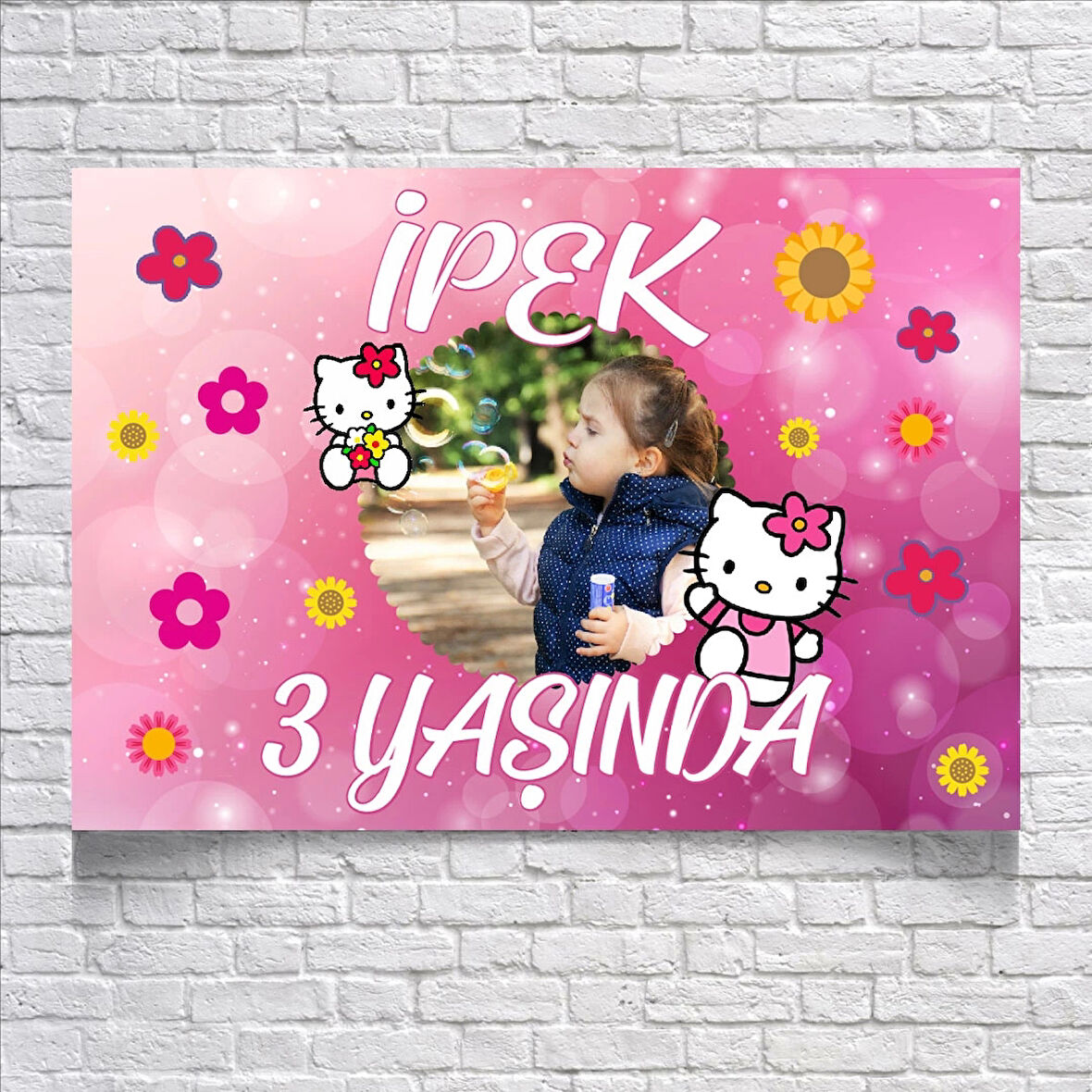 CATS TEMALI DOĞUM GÜNÜ AFİŞİ 50X70 cm