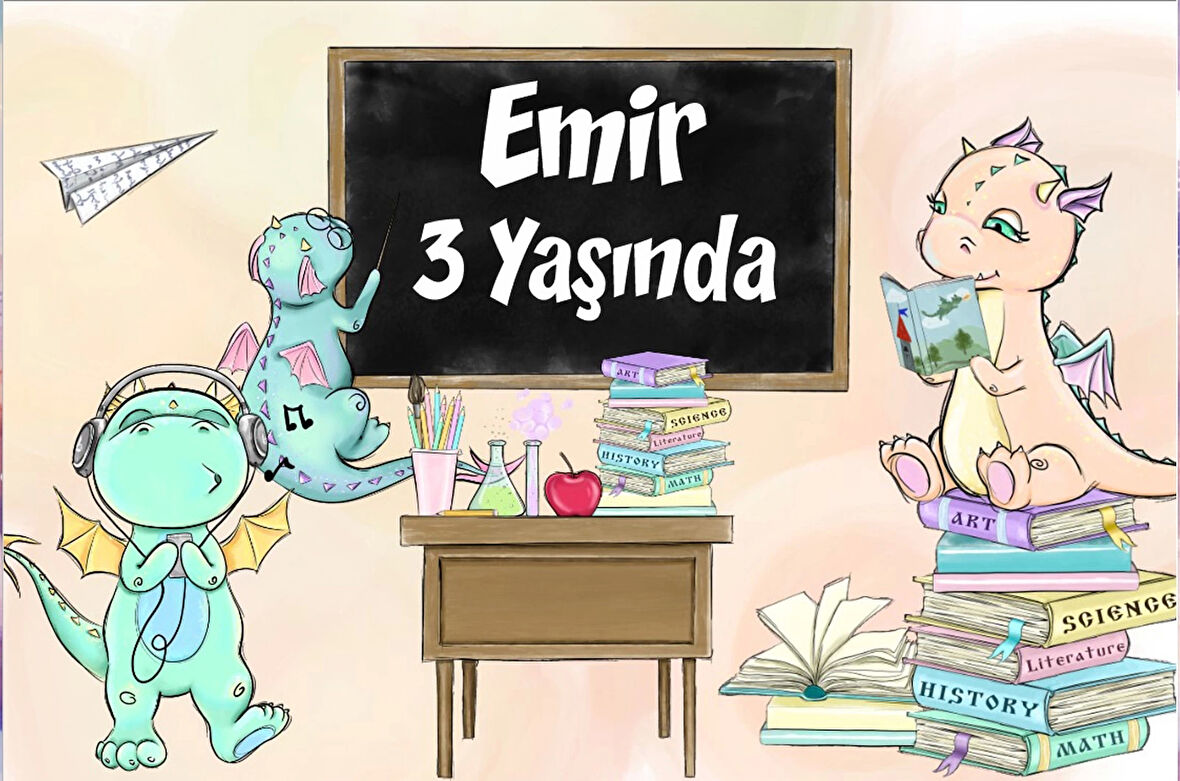 Tavşanlar Temalı Doğum Günü Afişi 70X100 cm