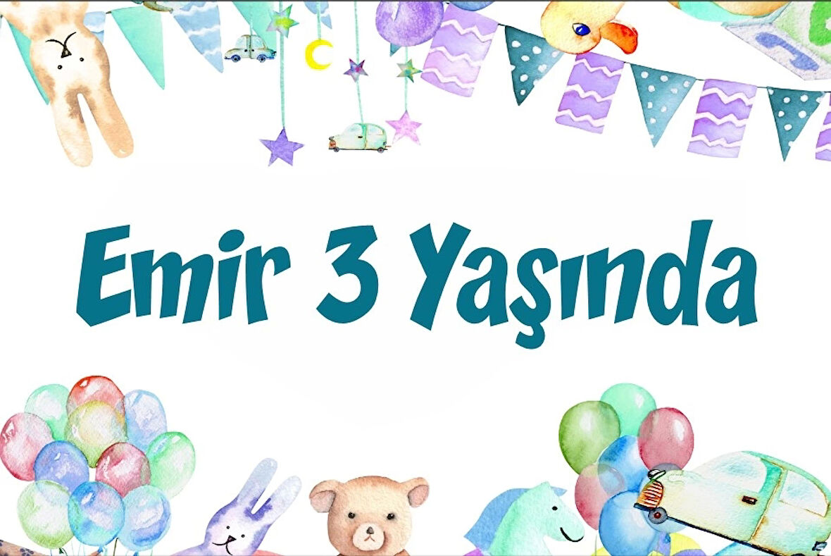 Oyuncaklar Temalı Doğum Günü Afişi 70X100 cm