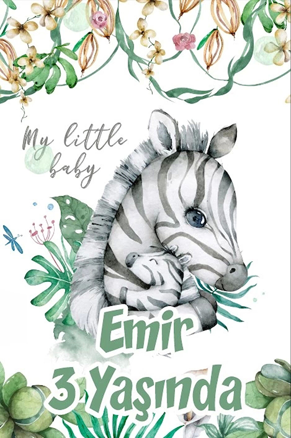 Civcivler Temalı Doğum Günü Afişi 100X150 cm