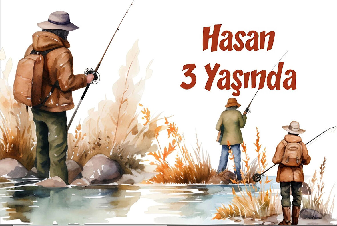Salıncakta Sallanan Kız Temalı Doğum Günü Afişi 35X50 cm