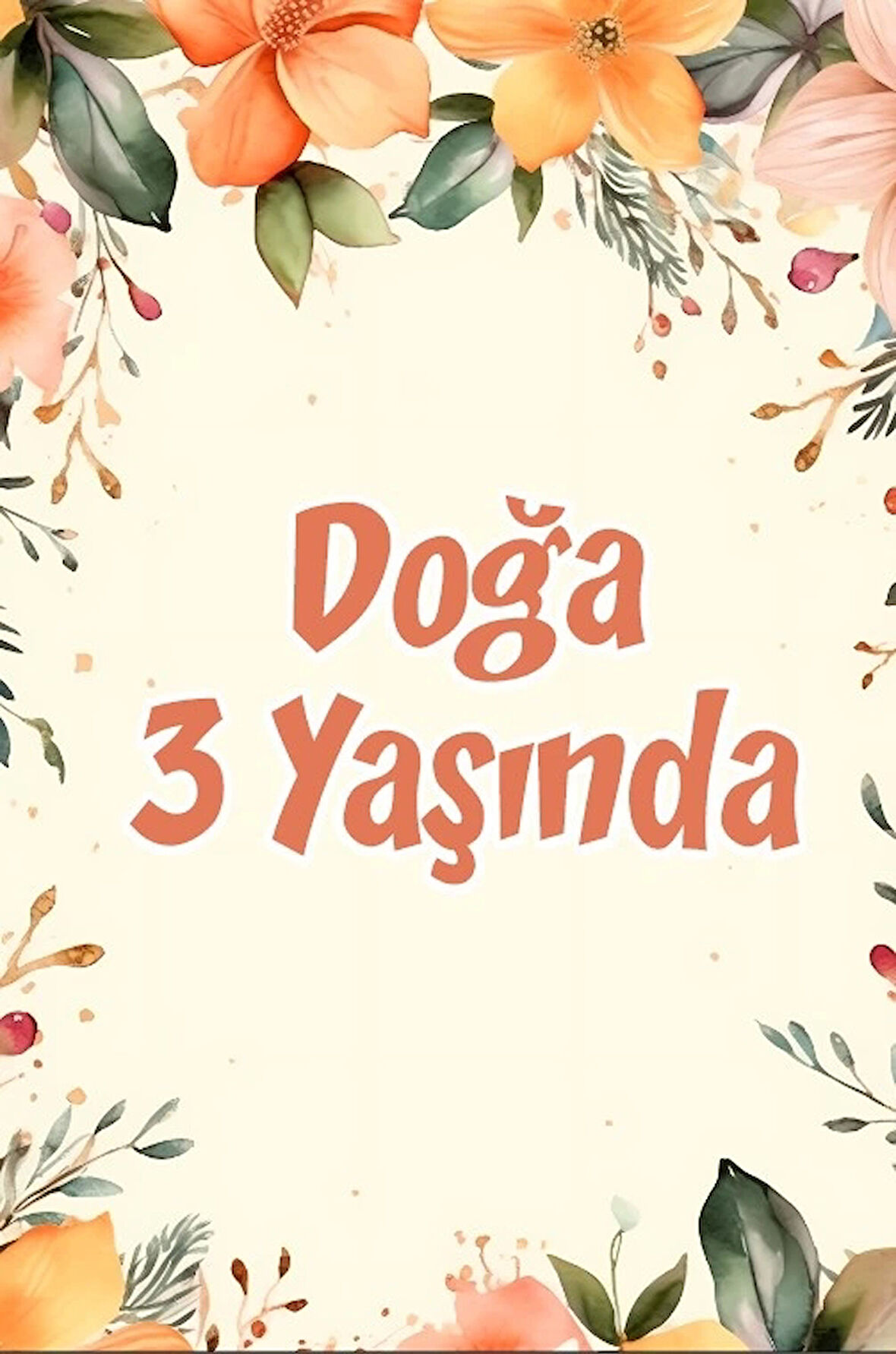 Boyalar Temalı Doğum Günü Afişi 70X100 cm