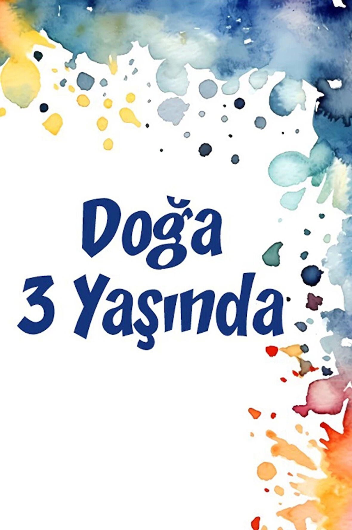 Çiçekler Temalı Doğum Günü Afişi -7 35X50 cm