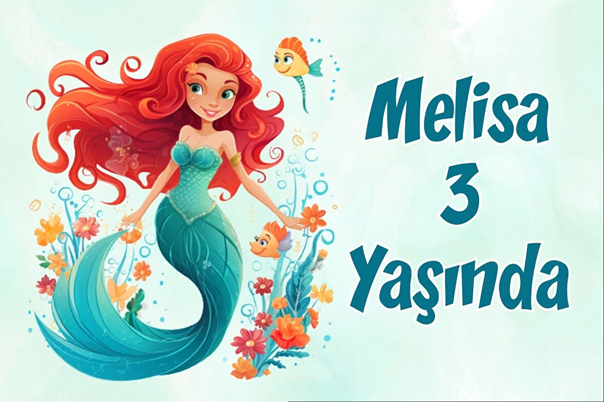 Pembe Şato Temalı Doğum Günü Afişi 50X70 cm