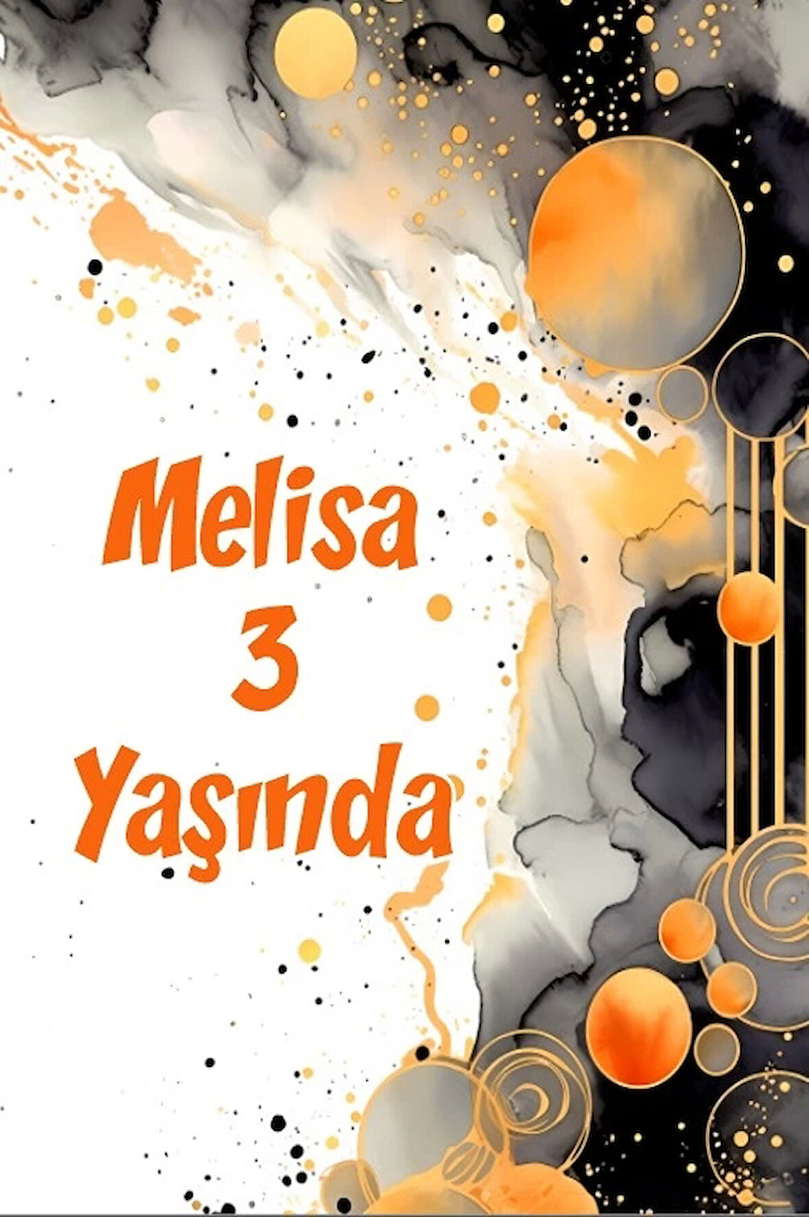 Karanlık Çiçekler Temalı Doğum Günü Afişi 50X70 cm