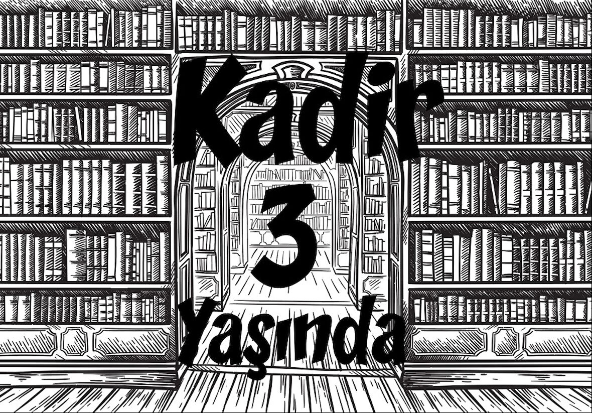 Kütüphane Doğum Günü Afişi 50X70 cm