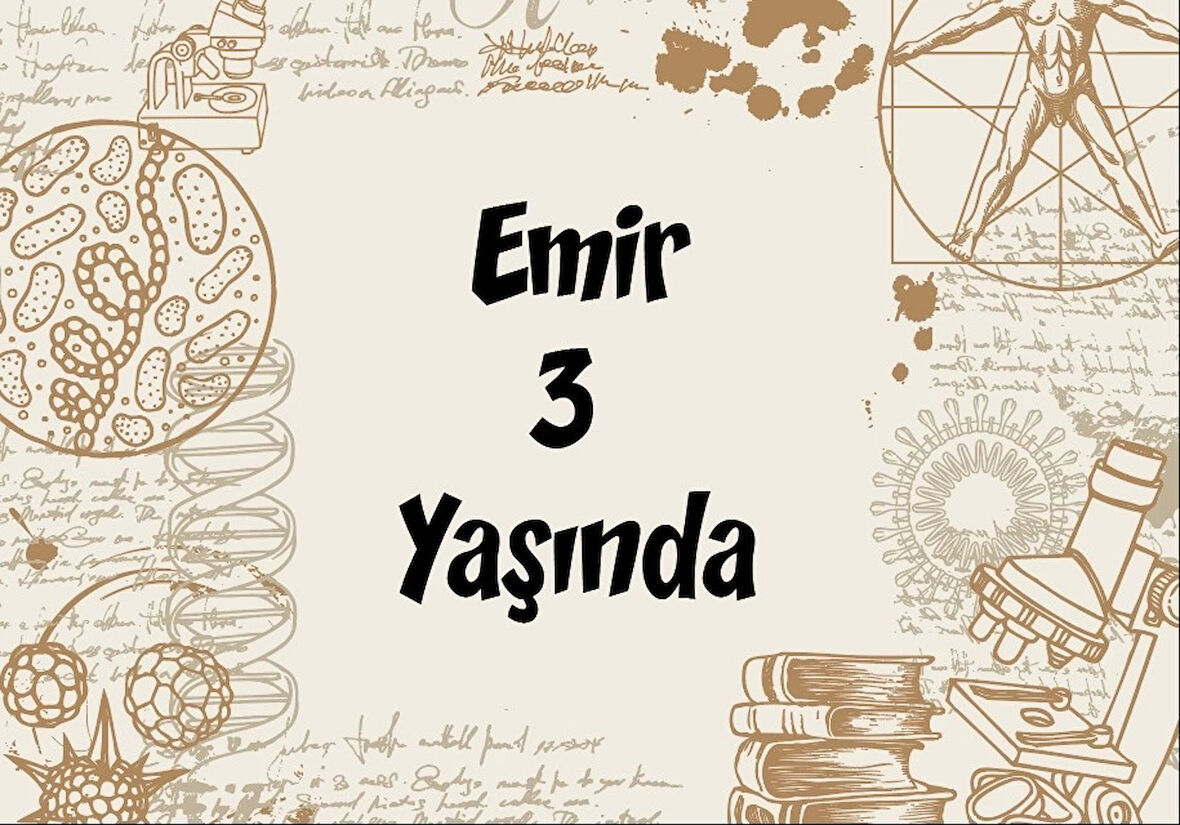 Bilim temalı Doğum günü afişi 35X50 cm